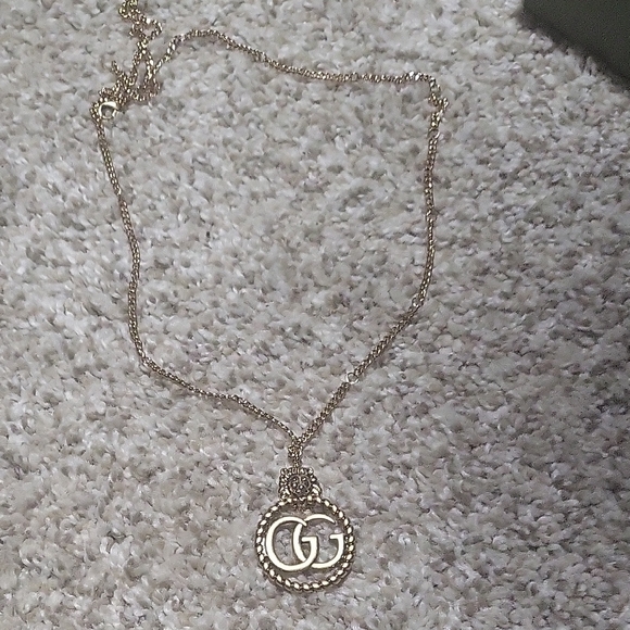 Gucci Jewelry - Gucci Gold Double G Rope-Trim Pendant Necklace